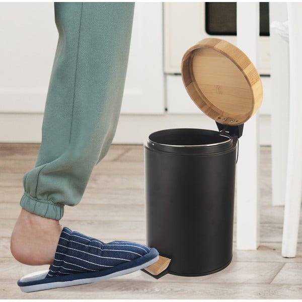 Kovinski koš za smeti s pedalom 3 l – Orion-image-1