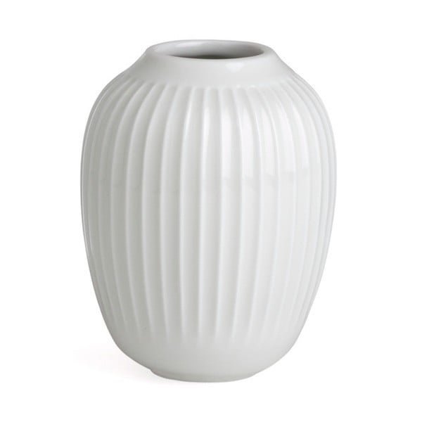 Bele keramična vaza Kähler Design Hammershoi, višina 10 cm