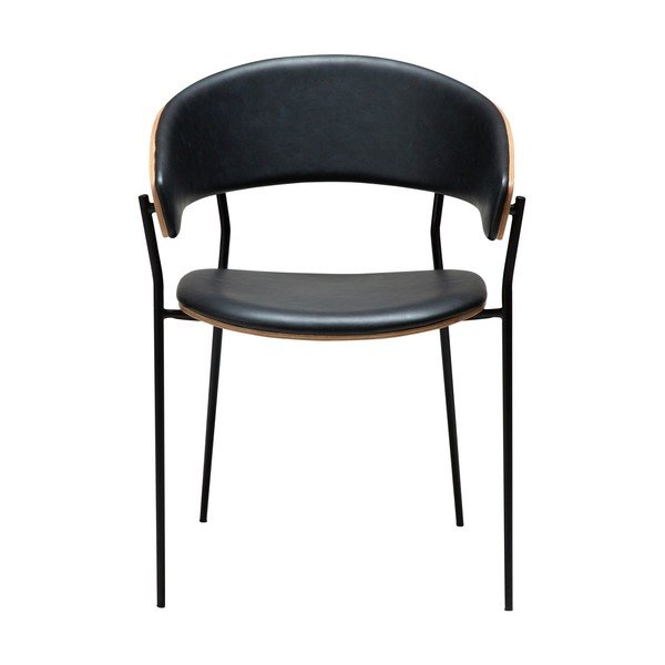 Črn jedilni stol z nasloni za roke Crib – DAN-FORM Denmark-image-1