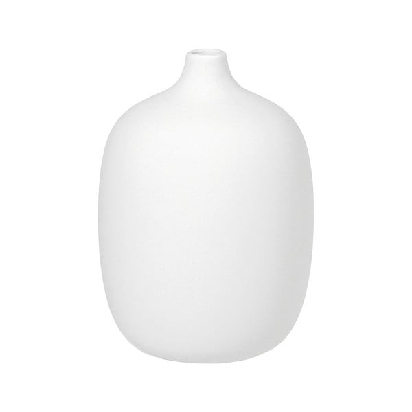 Bela keramična vaza Blomus, višina 18,5 cm