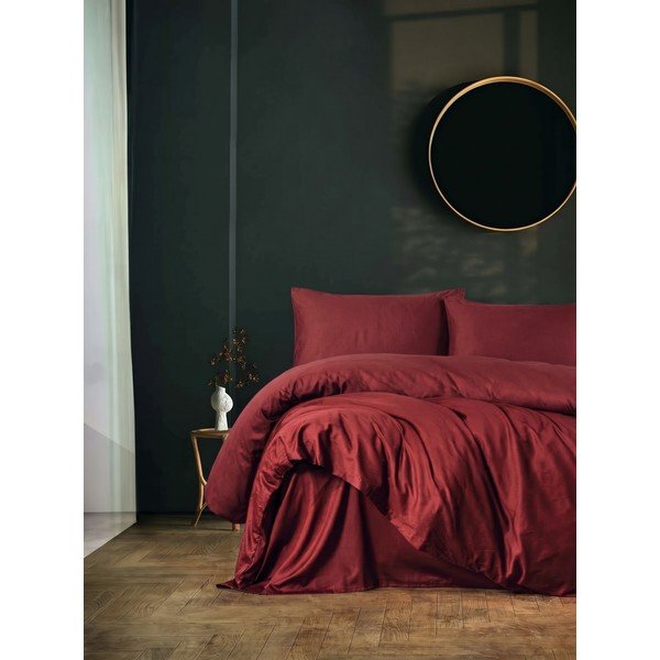 Bordo rdeča enojna posteljnina 200x140 cm Elegant  – Mijolnir-image-1