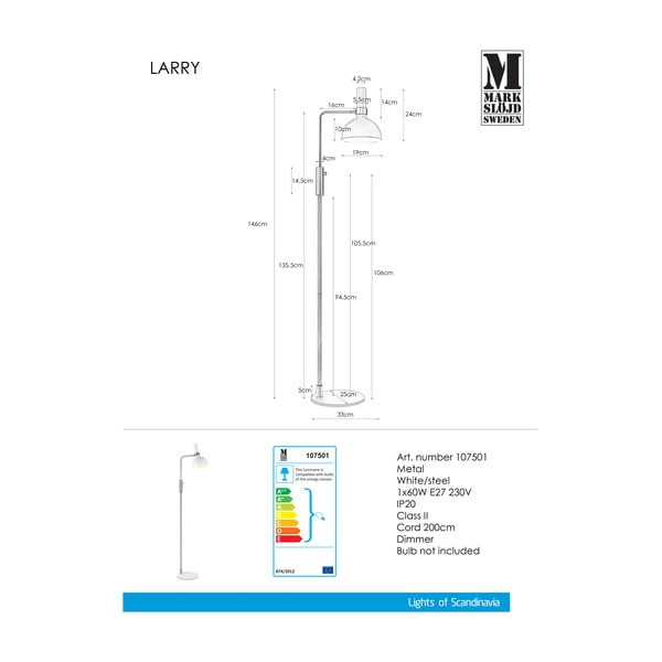 Bela stoječa svetilka Markslöjd Larry-image-3