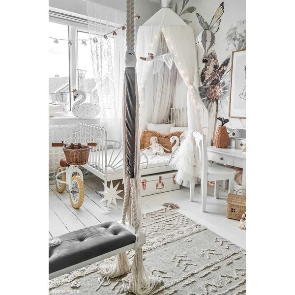 Svetlo zelena pralna ročno tkana bombažna preproga 170x240 cm Tribu Olive – Lorena Canals-image-1