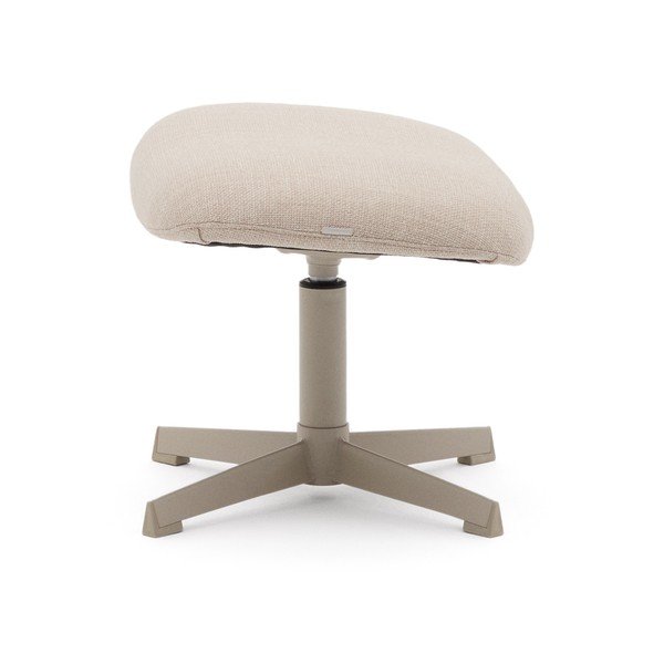 Bež tabure iz šenilje Teryl – Kave Home-image-2