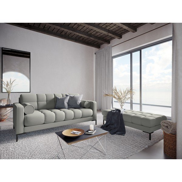 Svetlo siv otoman Cosmopolitan Design Bali, 133 cm-image-1