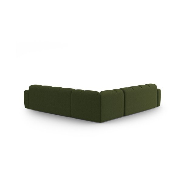 Zelena kotna sedežna garnitura Lisa – Micadoni Home-image-4