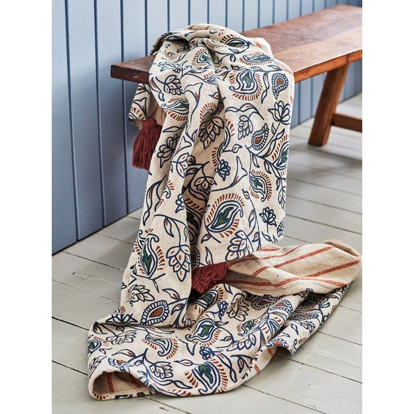 Odeja iz mešanice bombaža 130x160 cm Paisley – Bloomingville-image-1