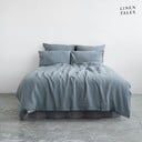 Svetlo modra lanena posteljnina za zakonsko posteljo 200x200 cm – Linen Tales
