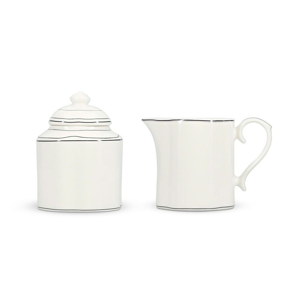 Komplet sladkornice in vrčka za mleko iz porcelana new bone china Odette