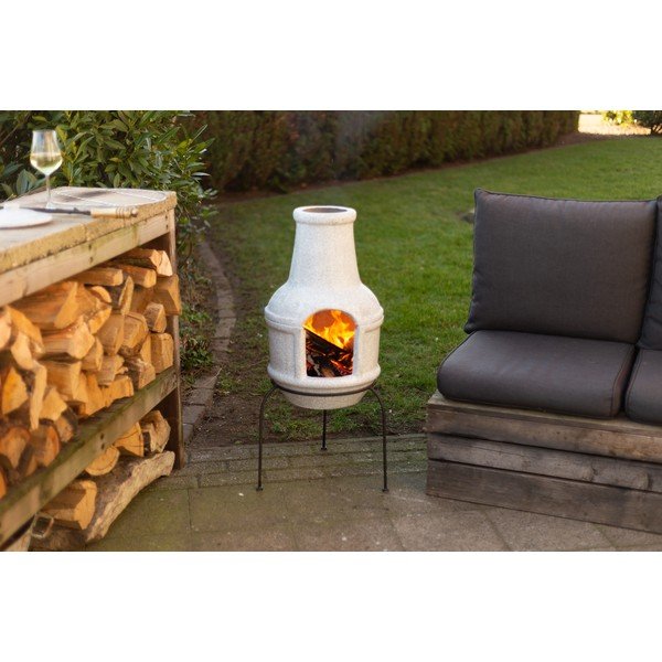 Keramični kamin na podstavku Esschert Design BBQ, majhen-image-1