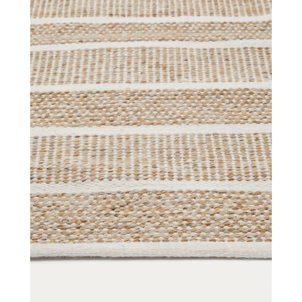 Bež zunanja preproga iz recikliranih vlaken 200x300 cm Desni – Kave Home-image-3