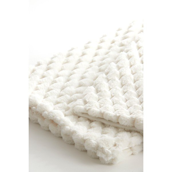 Bela/bež odeja iz mikropliša 130x170 cm Vienne – Light & Living-image-1