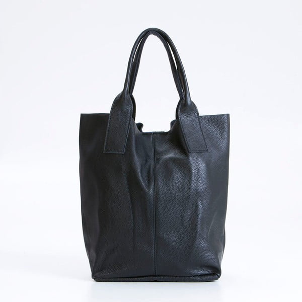 Črna usnjena torbica Giorgio Costa Lauretta-image-1