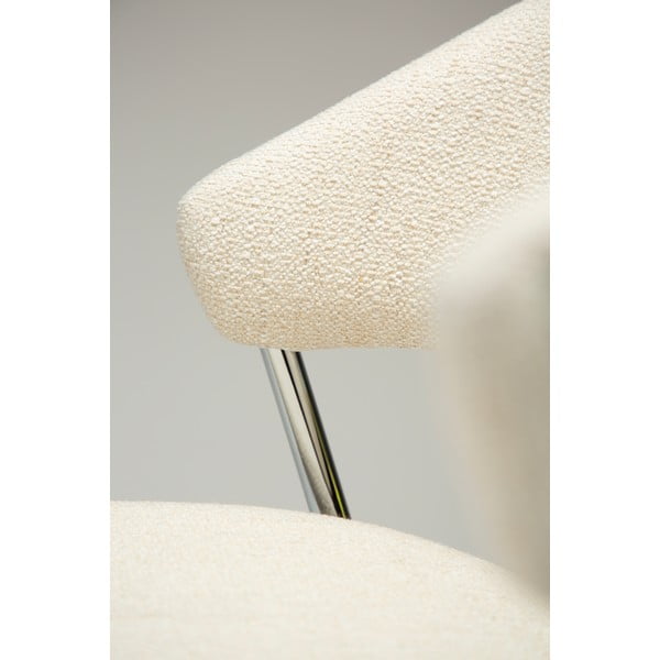 Kremno bel oblazinjen jedilni stol Zone – DAN-FORM Denmark-image-4