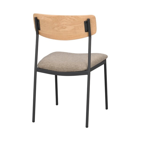 Jedilni stol v bež in naravni barvi v kompletu 2 ks Maymont – Rowico-image-4