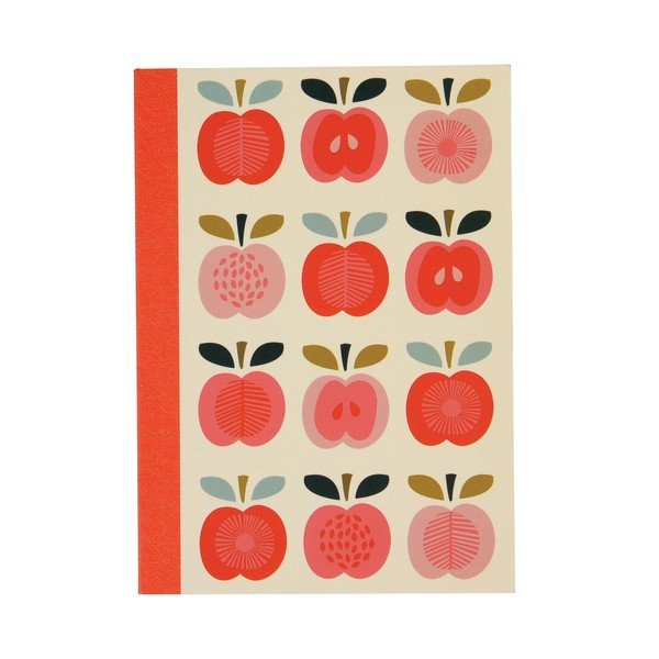 Komplet 2 zvezkov s potiskom jabolka Rex London Vintage Apple-image-2