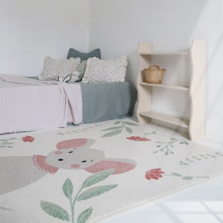 Kremno bela otroška preproga 120x170 cm Poly – Nattiot