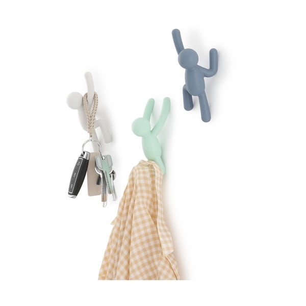 Stenski plastični obešalniki v kompletu 3 kos Buddy - Umbra-image-3