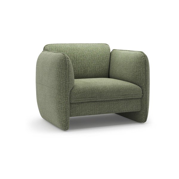 Zelen fotelj iz šenilje Georgia – Micadoni 