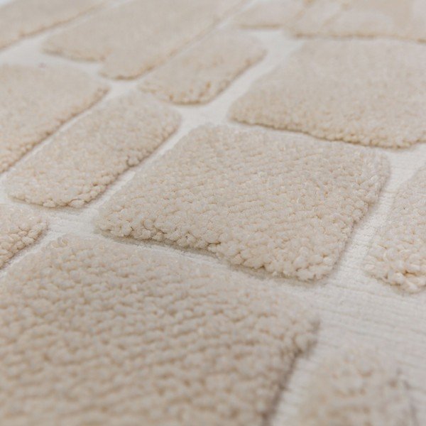 Kremno bela preproga 200x300 cm Esra Cobbled – Flair Rugs-image-2