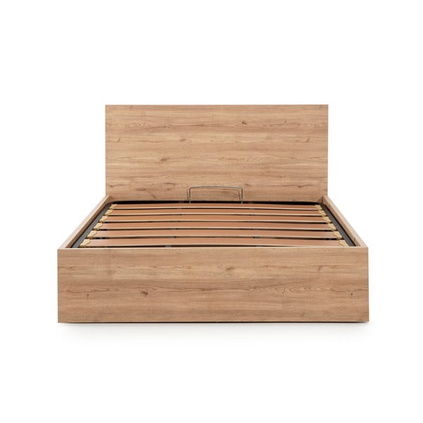 Zakonska postelja s prostorom za shranjevanje z letvenim dnom 160x200 cm Kronos - Marckeric-image-2