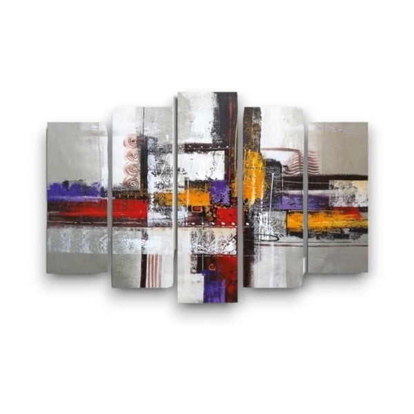 5-delna stenska slika na platnu Abstract