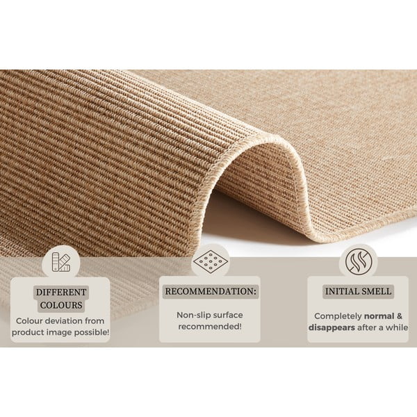 Bež zunanji in notranji tekač 80x250 cm Nature – Hanse Home-image-4