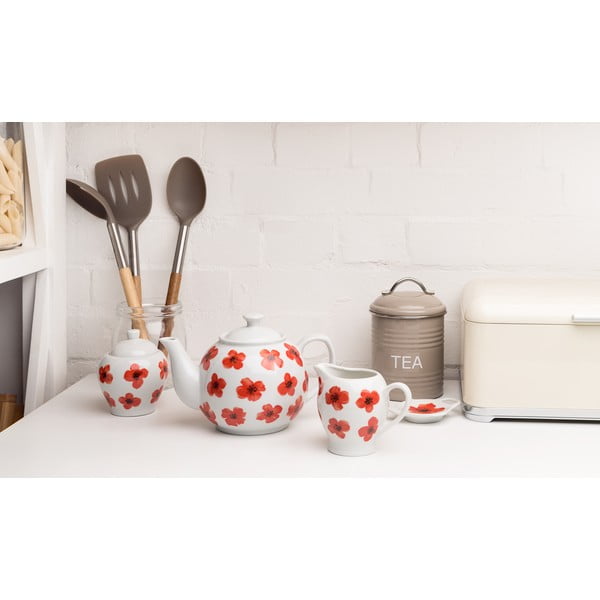 4-delni komplet porcelanaste posode Sabichi Spring Poppy-image-1