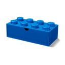 Modra škatla za pisalno mizo s predalom LEGO® , 31 x 16 cm
