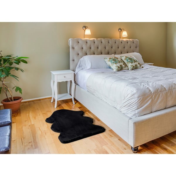 Črna preproga Universal Fox Liso, 60 x 90 cm-image-1