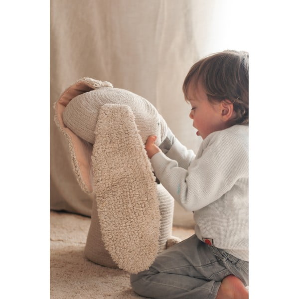 Kremno bela tekstilna otroška škatla za shranjevanje ø 25x30 cm Rita the Rabbit – Lorena Canals-image-3