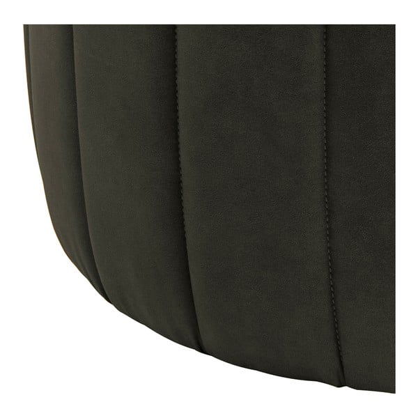 Olivno zelen puf v imitaciji usnja Actona Doria, ⌀ 60 cm-image-2