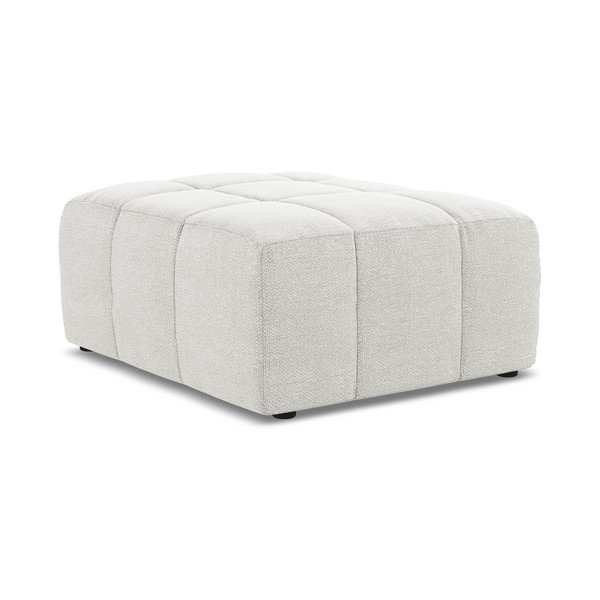 Bel tabure iz tkanine bouclé Aloha – Makamii-image-3