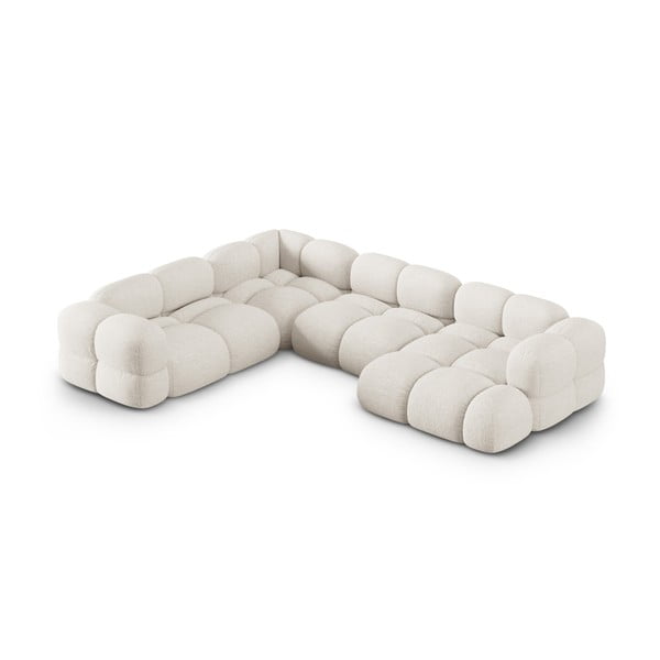 Bež kotna sedežna garnitura (levi kot/v obliki črke "U") Loretto – Cosmopolitan Design-image-2