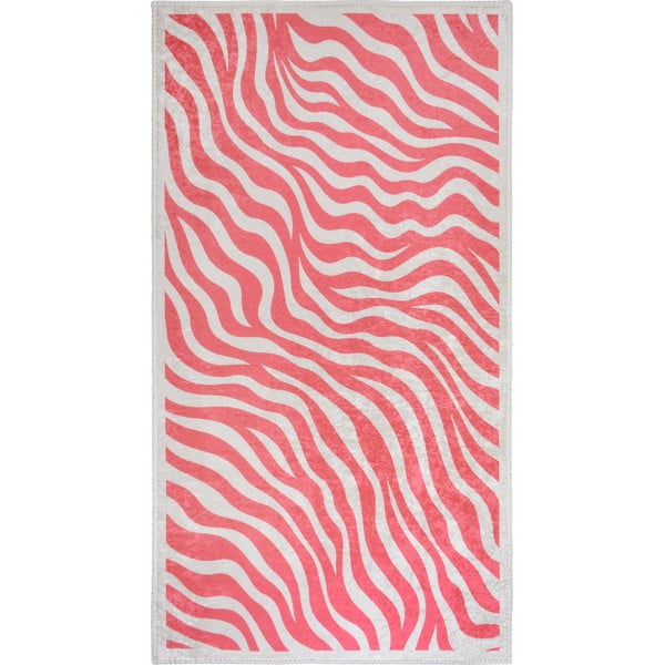 Rožnata pralna preproga 80x150 cm Red Zebra – Vitaus