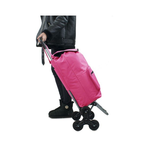 Rožnata nakupovalna torba na kolesih Hero Atlas, 30 l-image-4