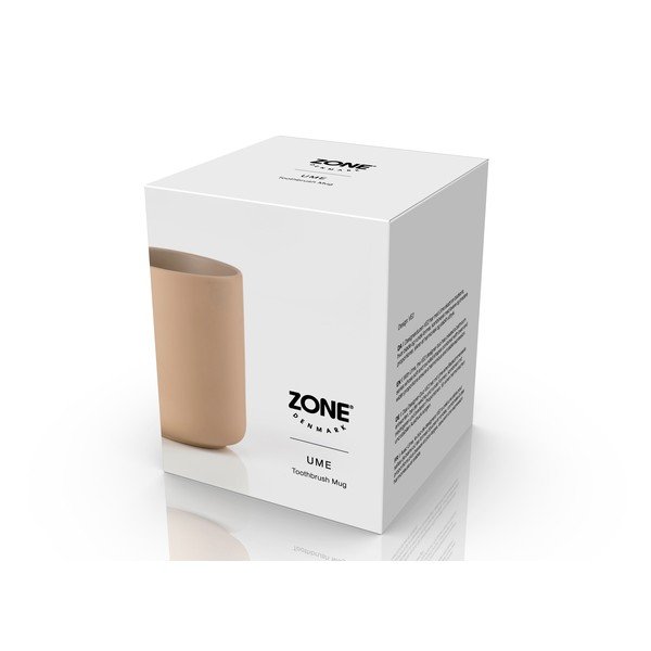 Bež lonček za zobne ščetke iz kamenine Ume – Zone-image-4