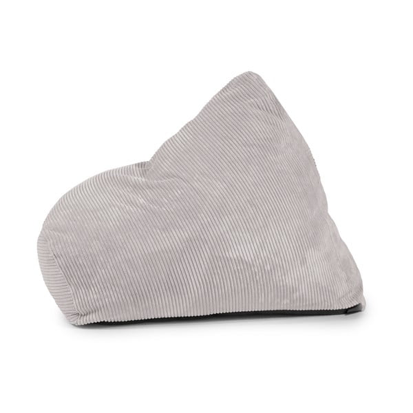 Temno siva vreča za sedenje iz rebrastega žameta Snug 100 – SLOWDOWN-image-2