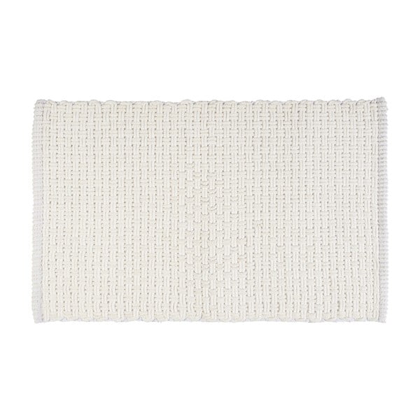 Bela tekstilna kopalniška preproga 50x80 cm Ecoli – Wenko