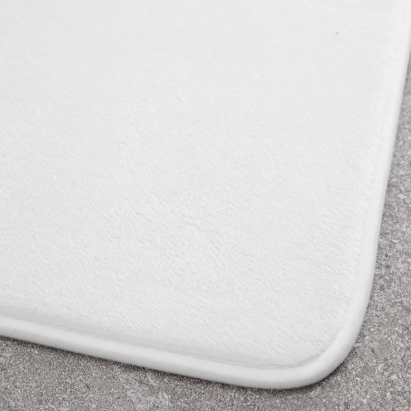 Bele kopalniške preproge za WC iz spominske pene v kompletu 2 ks 50x80 cm Anti-Bacterial – Catherine Lansfield-image-2