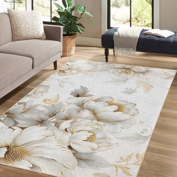Kremno bel pralen tekač 80x200 cm Soft and Gentle – Mila Home-image-4