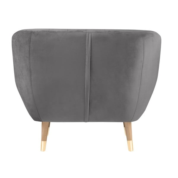 Siv žameten fotelj Mazzini Sofas Benito-image-3