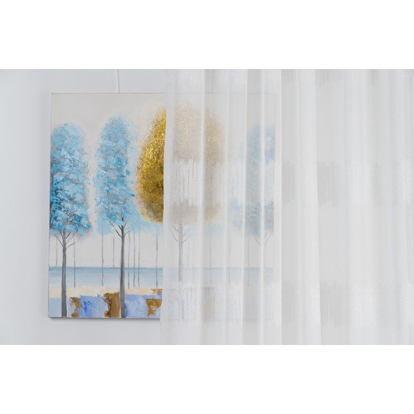 Bela prosojna zavesa 140x260 cm Musette – Mendola Fabrics