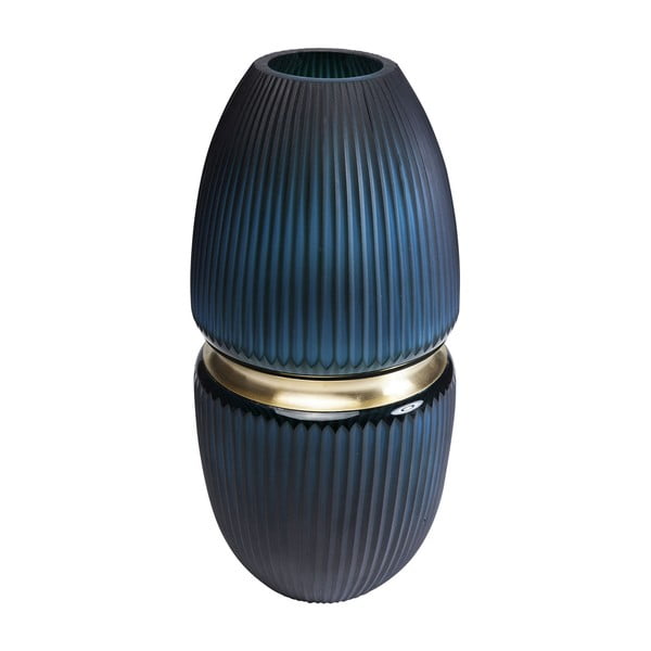 Temno modra vaza Kare Design Cesar, višina 45 cm