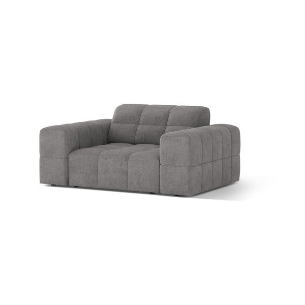 Siv fotelj iz šenilje Chicago – Cosmopolitan Design-image-1