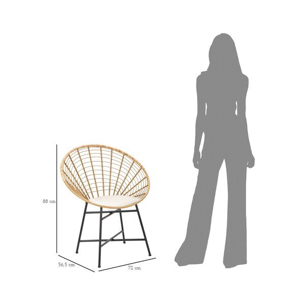 Kovinski jedilni stol v naravni barvi Panama - Mauro Ferretti-image-3