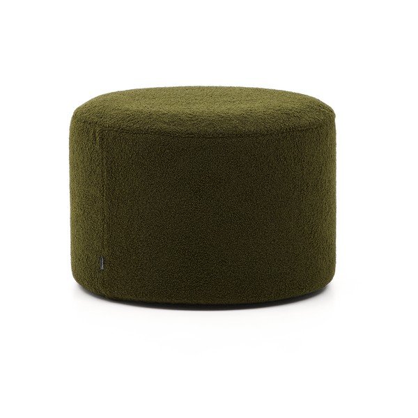 Zelen tabure iz tkanine bouclé Kaeli – Kave Home