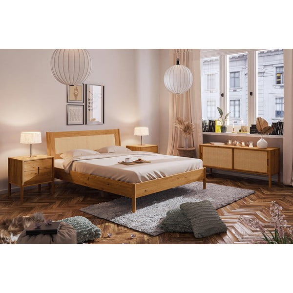 Postelja iz masivnega hrasta 90x200 cm Pola – The Beds-image-3