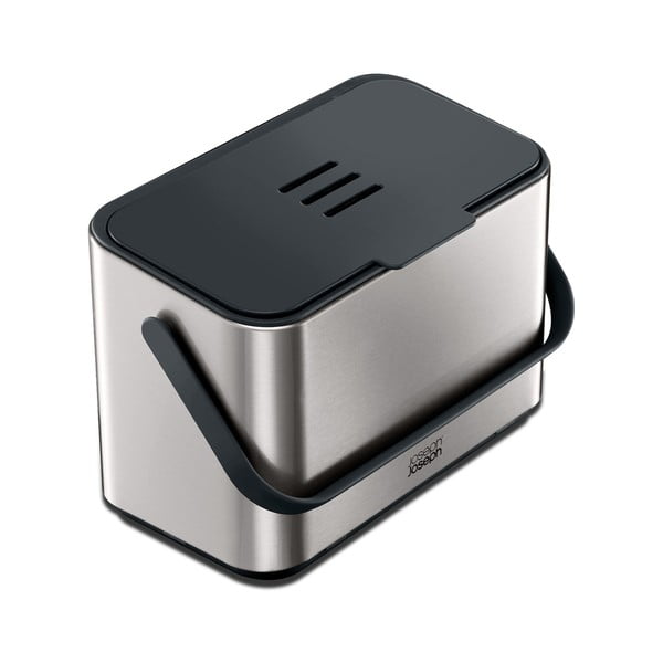 Koš za biološke odpadke v srebrni barvi 4 l Collect – Joseph Joseph-image-3