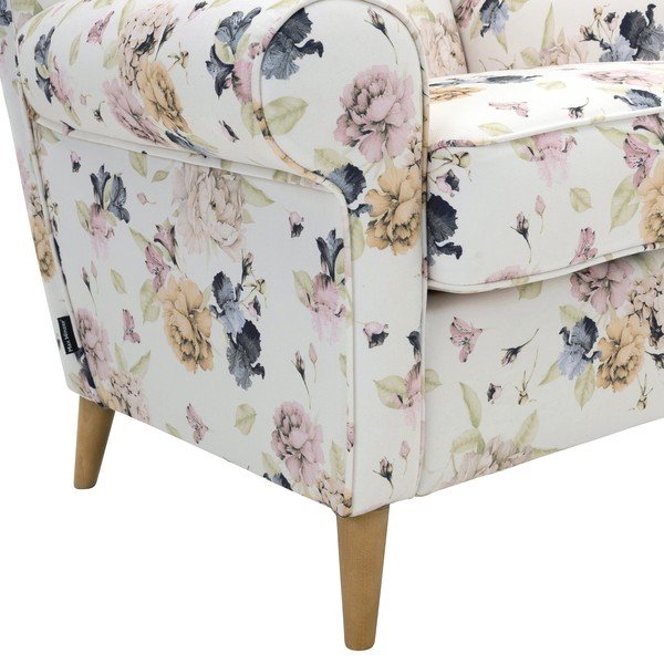 Bel fotelj s cvetličnim motivom Max Winzer Anton-image-1